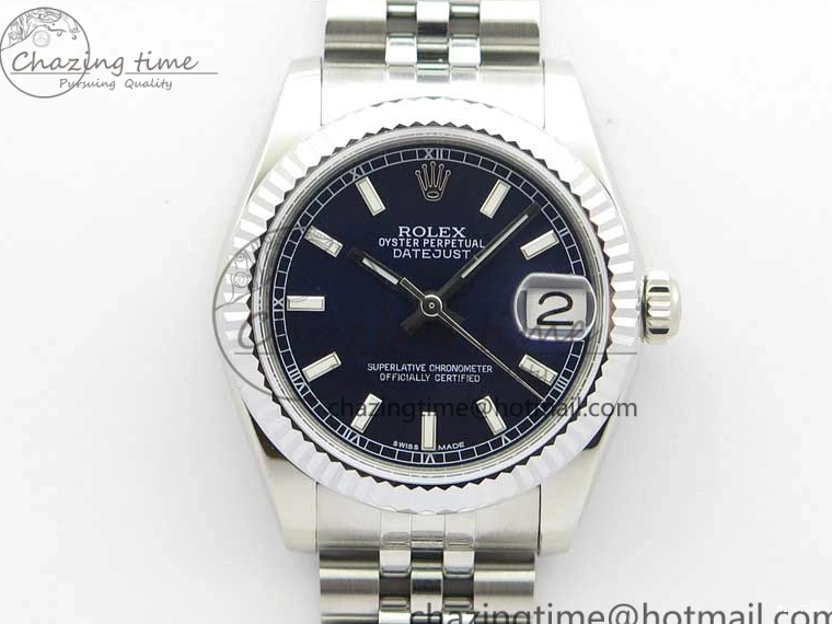 MiroTime 0227 Reliable Datejust 31mm 178274 SS GSF Best Edition Blue Stick Markers Dial on SS Jubilee Bracelet SEIKO NH05A 3048